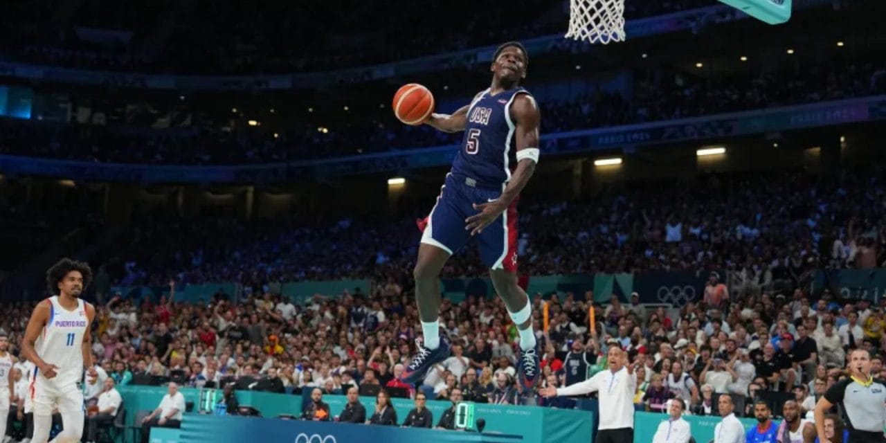Anthony Edwards si sta divertendo più di tutti ai Giochi Olimpici