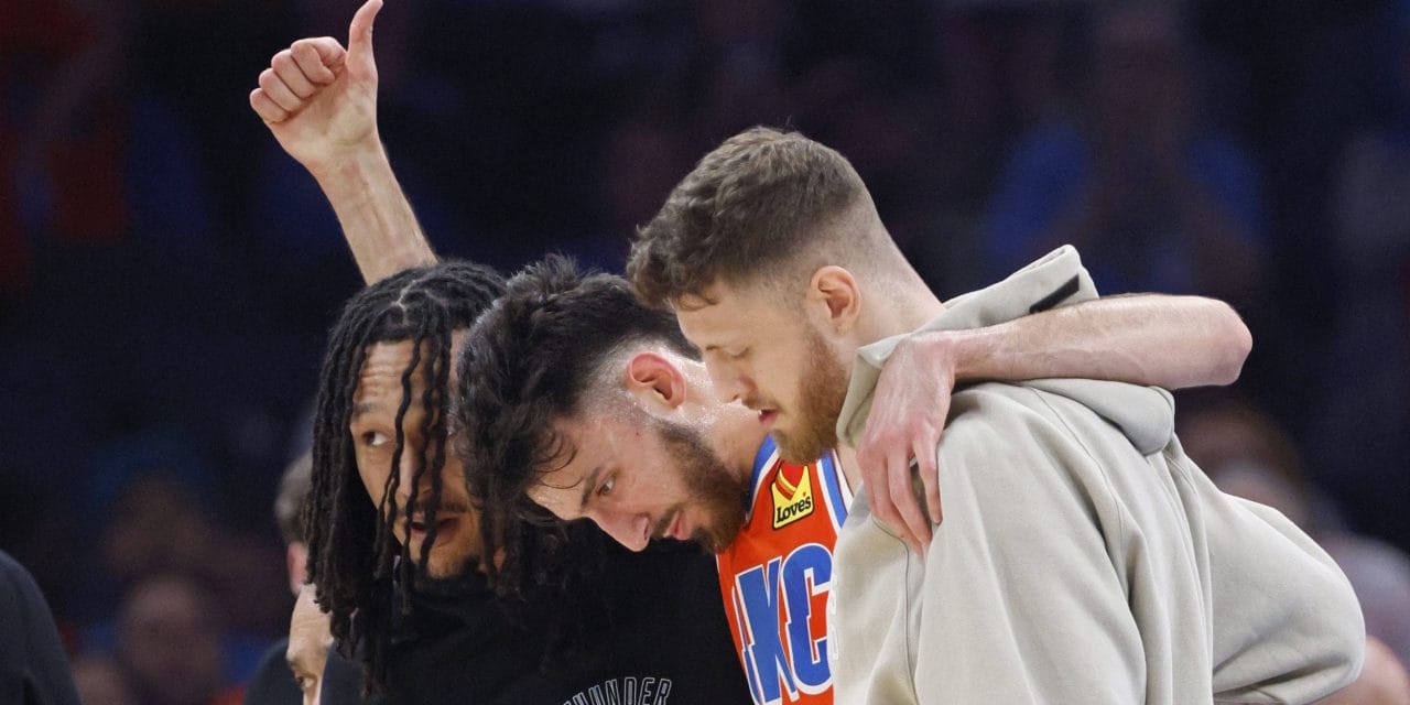 Tegola Thunder, Chet Holmgren out almeno due mesi